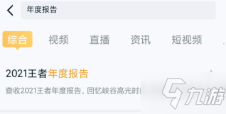 《王者荣耀》2021王者年度报告观看方法 2021王者年度报告如何看_王者荣耀