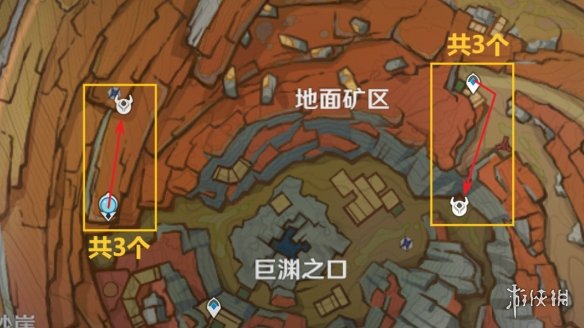 原神愚人众分布图 3.2徽记收集路线