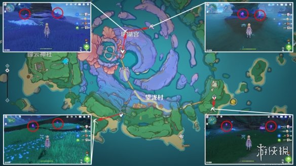 原神电气水晶分布图 3.3电气水晶采集路线