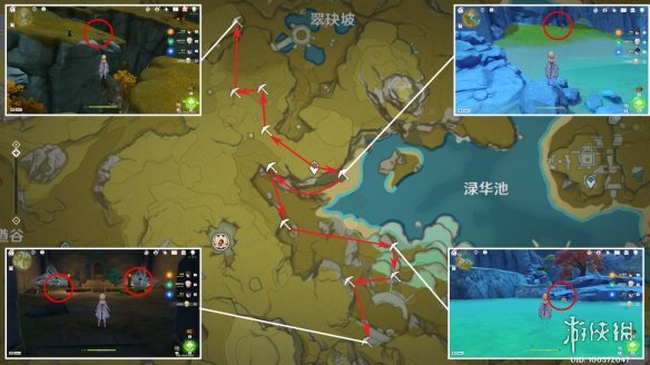 原神石珀分布图 3.5石珀收集路线