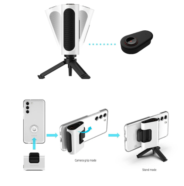 英国官网限定：三星Galaxy S23配件Slim Mini Tripod和Camera Grip Stand发布！