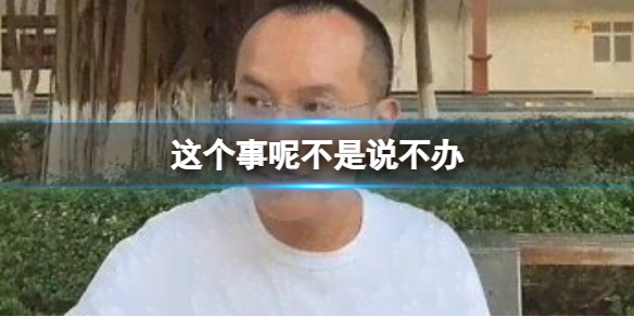 这个事呢不是说不办 这个事呢不是说不办网络梗介绍