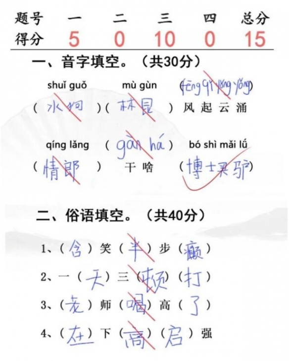 汉字找茬王随堂考试完成 判卷通关攻略