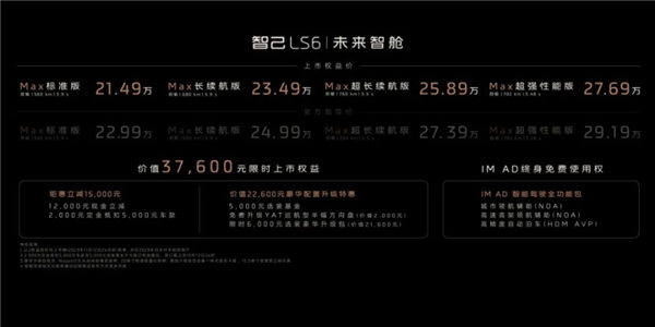 智己LS6：中型纯电SUV发布，21.49万元起步惊艳市场