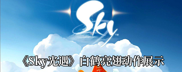 《Sky光遇》白鹤亮翅动作展示