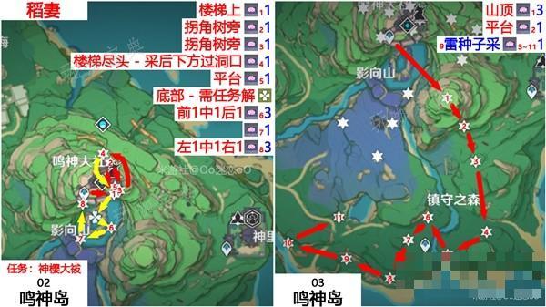 《原神》4.3神里绫华培养材料收集指南 绯樱绣球采集路线分享