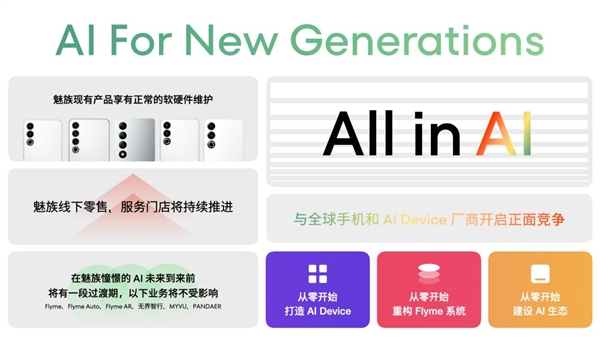 魅族全面进军AI领域，停止传统智能手机新项目开发