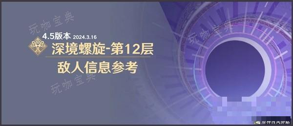 《原神》4.5版本深渊第12层敌人配置与站位一览